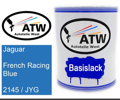 Jaguar, French Racing Blue, 2145 / JYG: 1L Lackdose, von ATW Autoteile West.